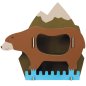 Preview: Kindergarderobe mit Bär für Kinderzimmer | WERKHAUS